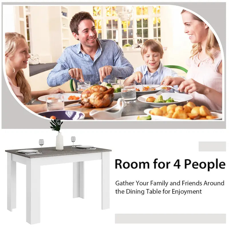 Dining Table 47 Inch Kitchen Dining Table Rectangular for