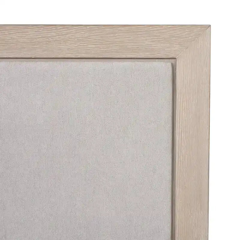 Modernes klassisches Polsterbett aus Massivholz mit Stoffpaneelen