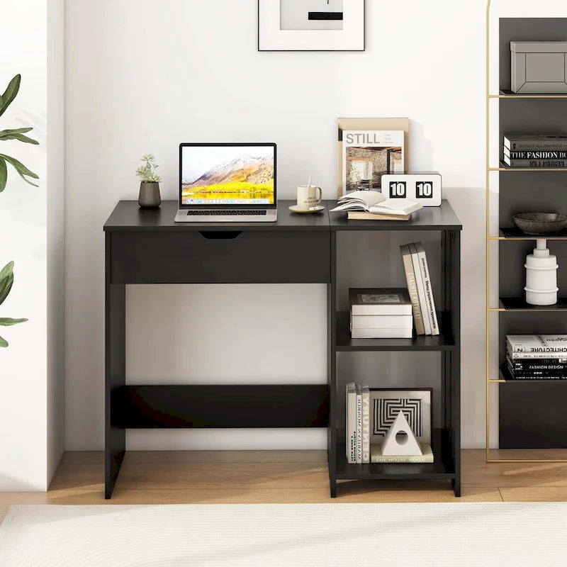 Lift Top Computer Desk Standing Desk with Hidden Compartments