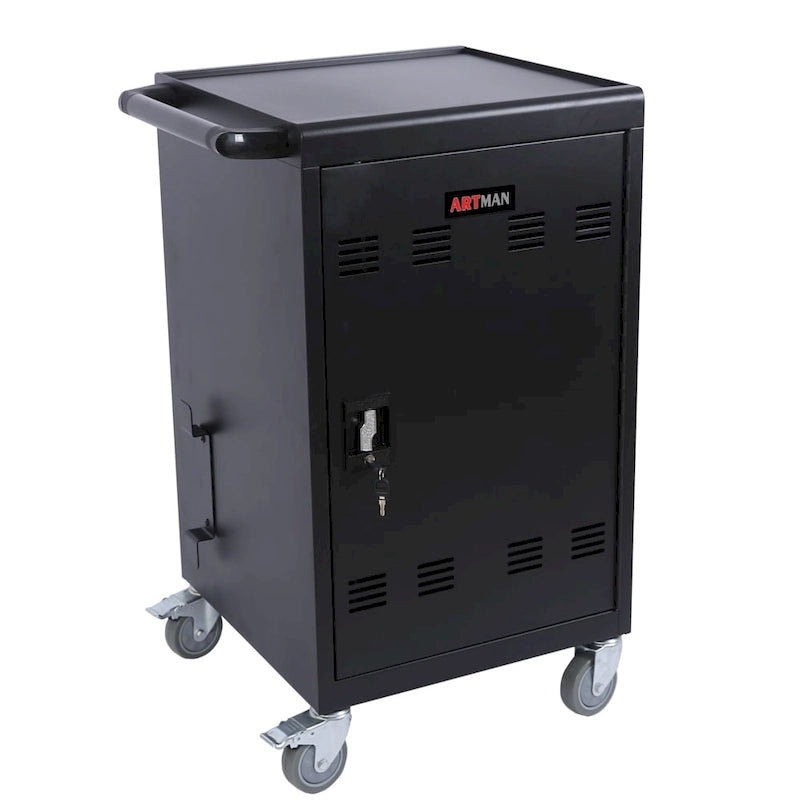 Chariot et armoire mobiles de recharge
