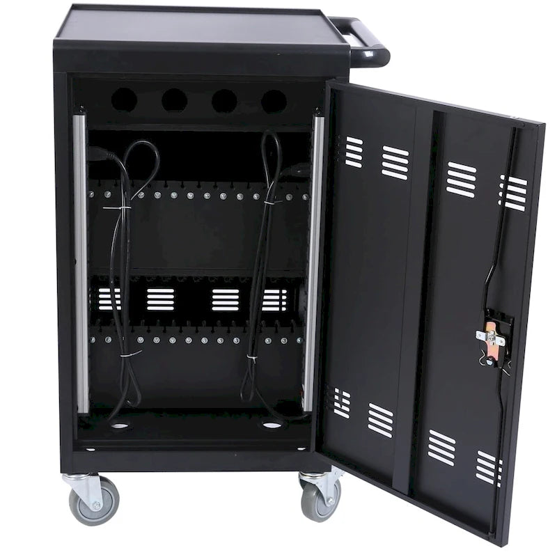 Chariot et armoire mobiles de recharge
