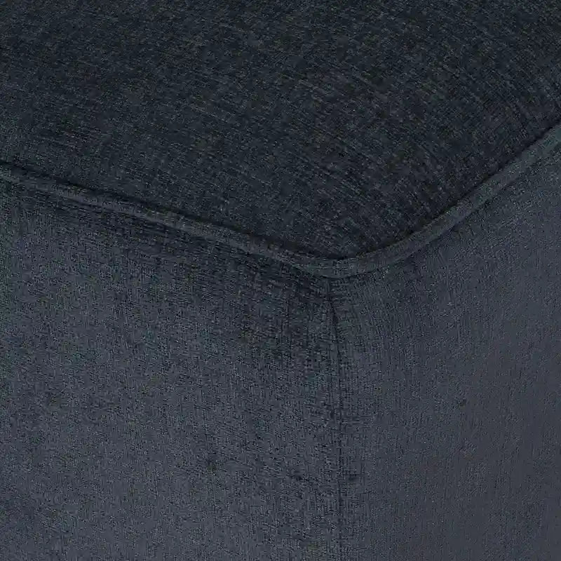 Chaise longue double capitonnée de style moderne (avec coussins décoratifs) — L 63.00 x W 58.50 x H 34.50
