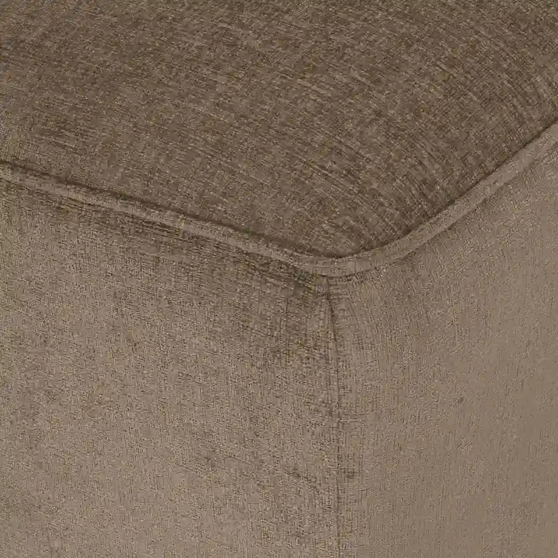 Chaise longue double capitonnée de style moderne (avec coussins décoratifs) — L 63.00 x W 58.50 x H 34.50