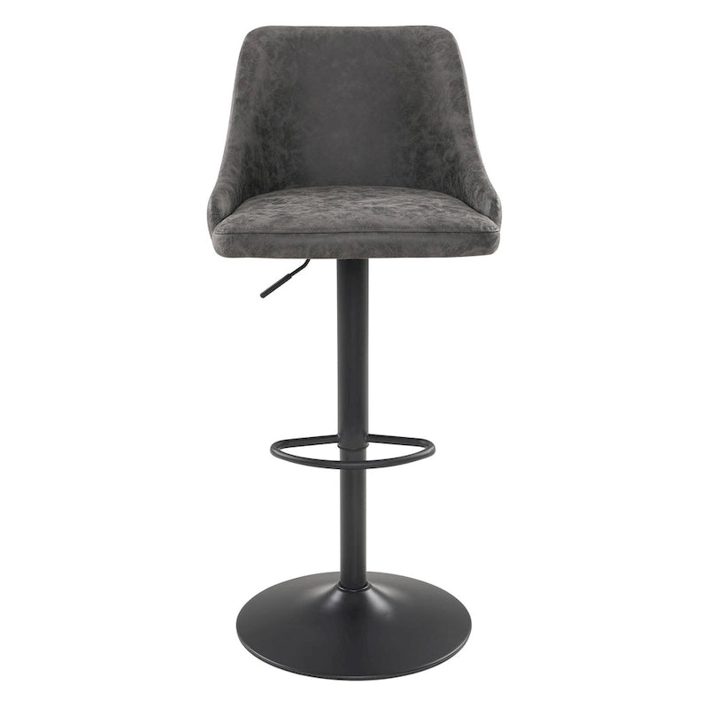 Height Adjustable Stool in Faux Leather