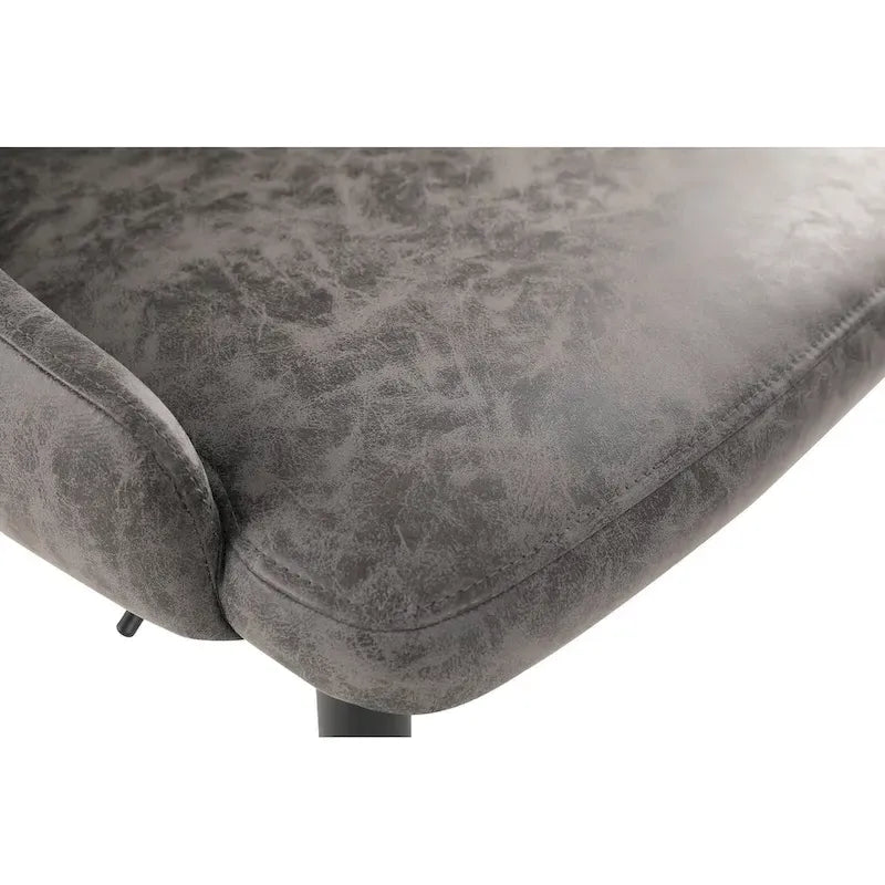 Height Adjustable Stool in Faux Leather