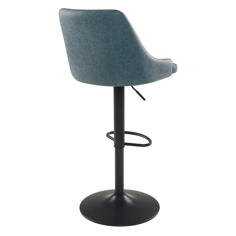 Height Adjustable Stool in Faux Leather