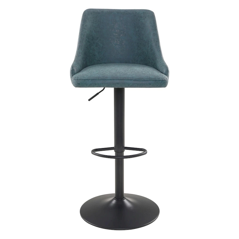 Height Adjustable Stool in Faux Leather
