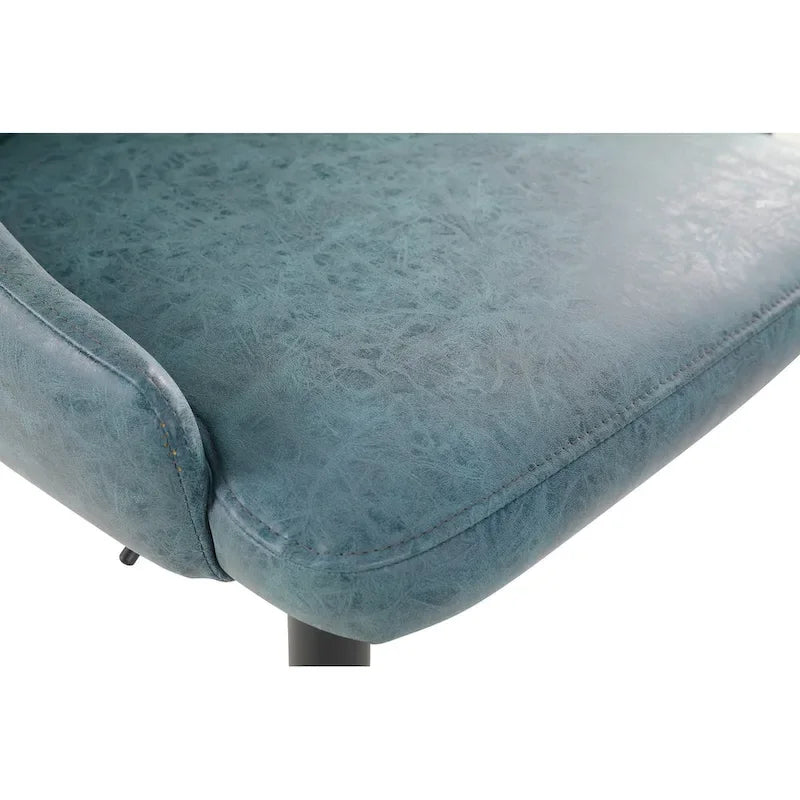 Height Adjustable Stool in Faux Leather