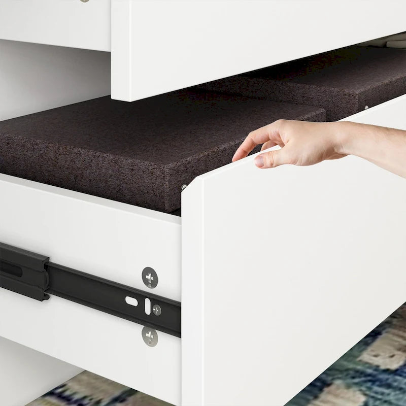 Commode à 12 tiroirs pour chambre avec tiroirs profonds, grand coffre en bois au sol