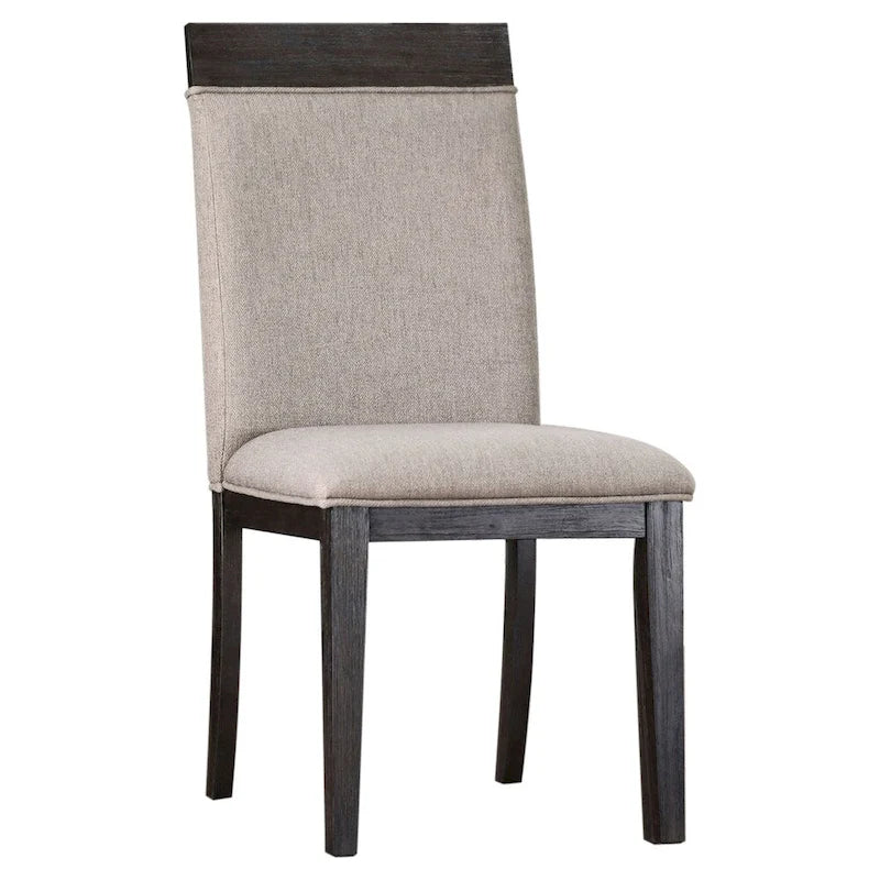 Gepolsterte Beistellstühle in Espresso (2er-Set)