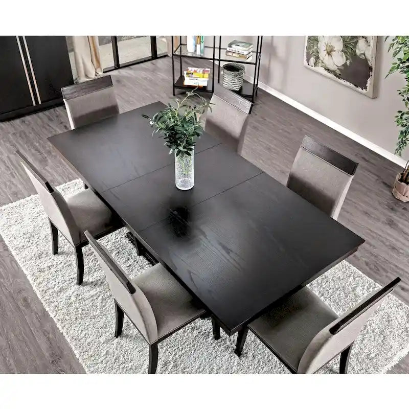 Gepolsterte Beistellstühle in Espresso (2er-Set)