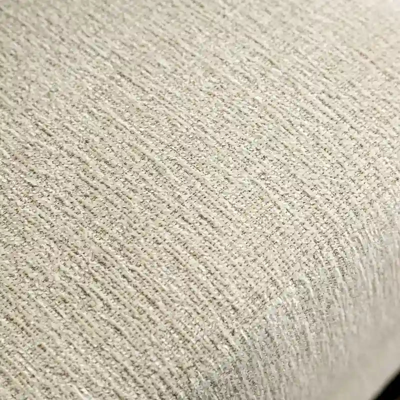 Traditional-style chenille-upholstered sofa with rolled arms (cream)