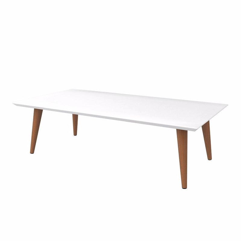 44,50 cm hoher rechteckiger Couchtisch mit ausgestellten Beinen