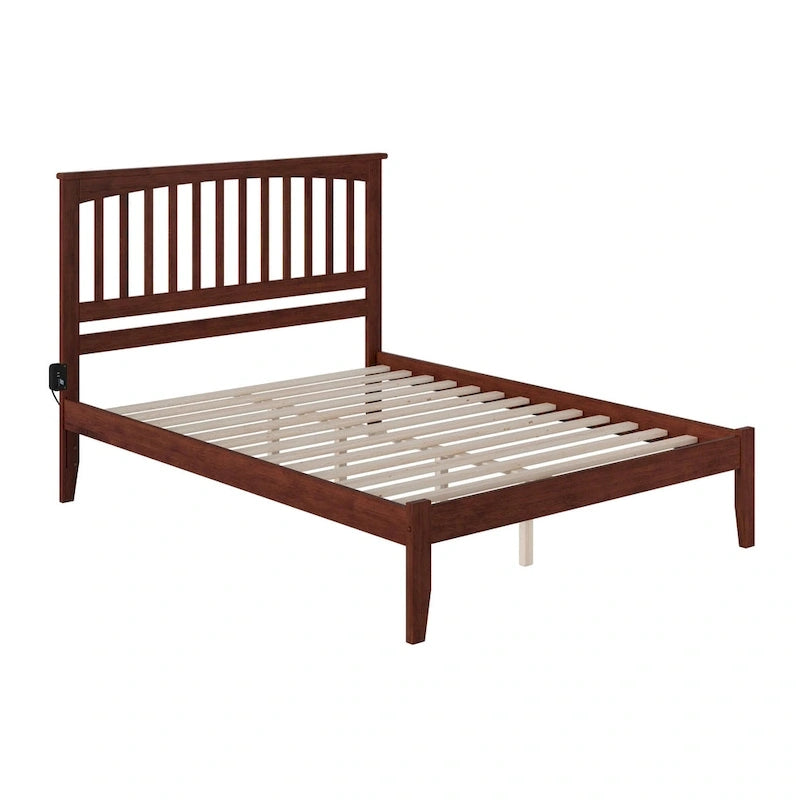 King Platform Bed in Walnut
