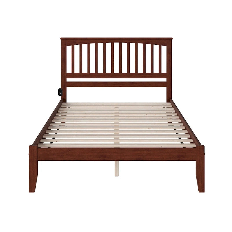 King Platform Bed in Walnut