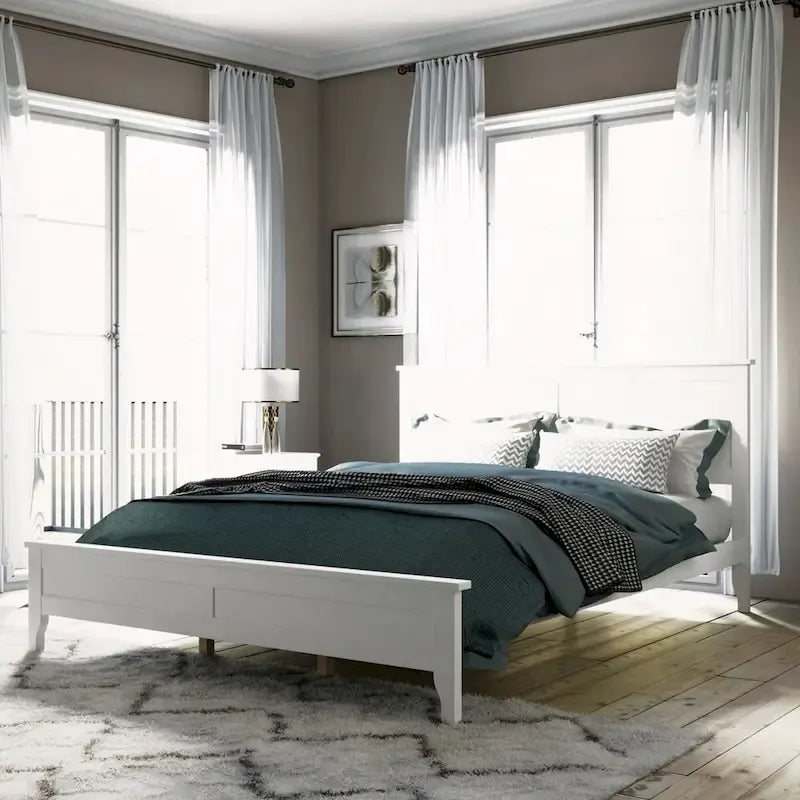 Podestbett aus Massivholz für Queensize-Matratze