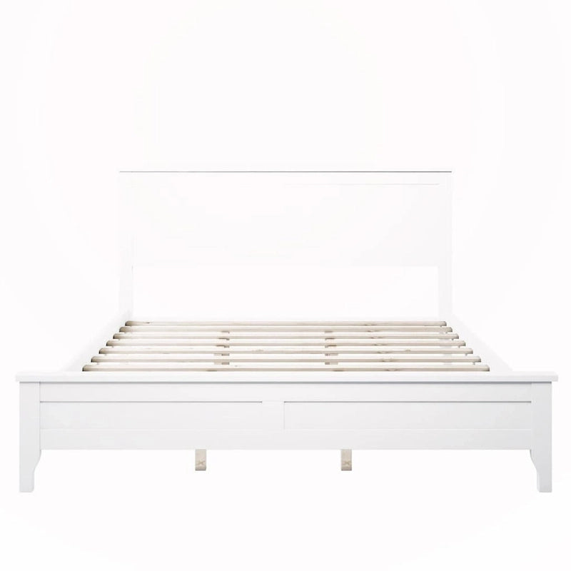 Podestbett aus Massivholz für Queensize-Matratze