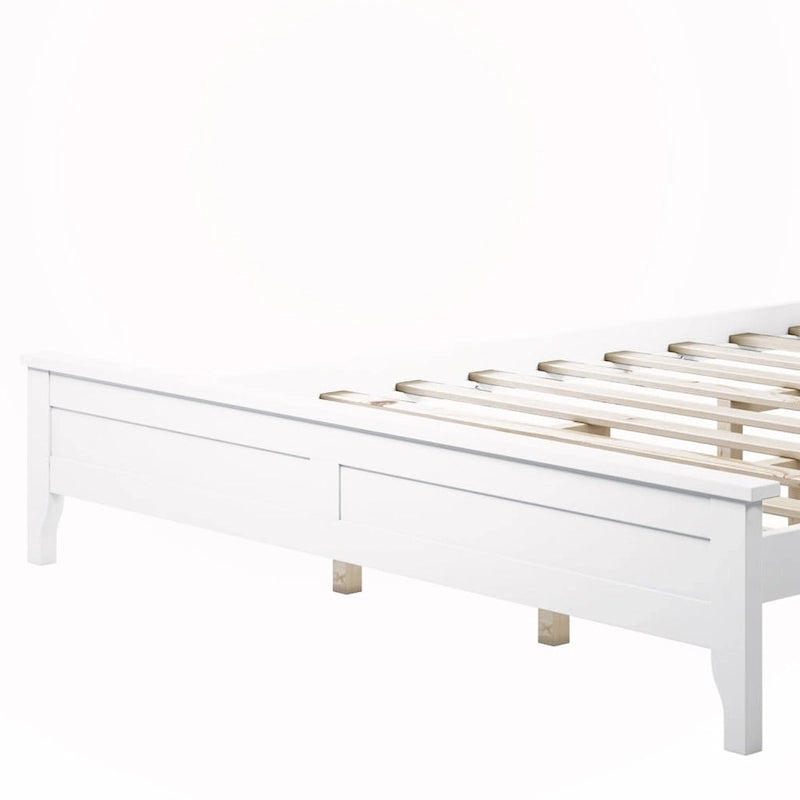 Podestbett aus Massivholz für Queensize-Matratze