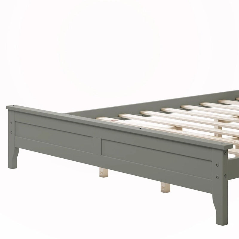 Podestbett aus Massivholz für Queensize-Matratze