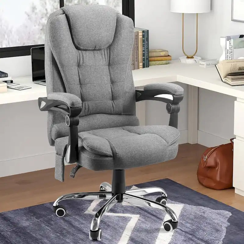 Ergonomic Office Chair with 7 Points Vibrating Massage&Heat Functions