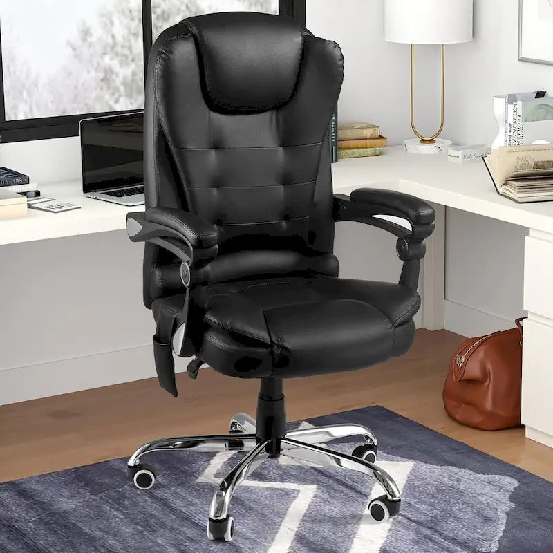 Ergonomic Office Chair with 7 Points Vibrating Massage&Heat Functions