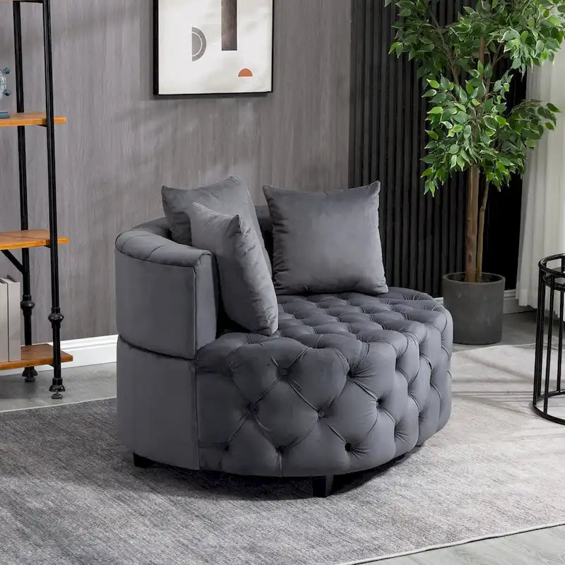 Accent Chair / Classical Barrel Chair for living room / Modern Leisure Chair