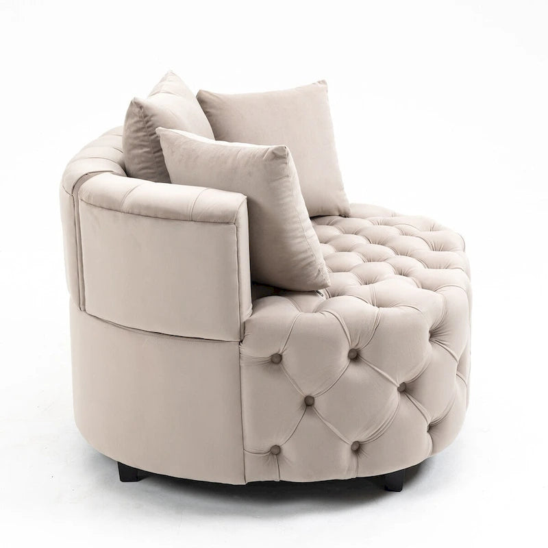 Accent Chair / Classical Barrel Chair for living room / Modern Leisure Chair