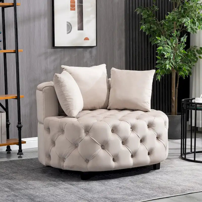 Accent Chair / Classical Barrel Chair for living room / Modern Leisure Chair