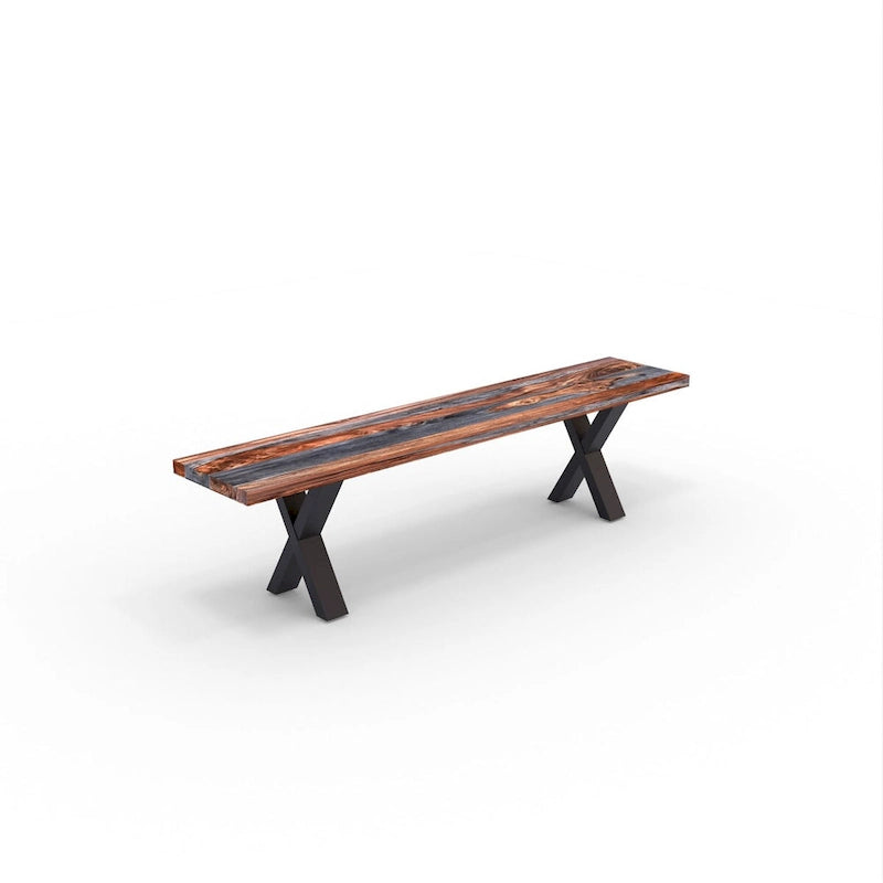 Bank aus naturbelassenem Holz