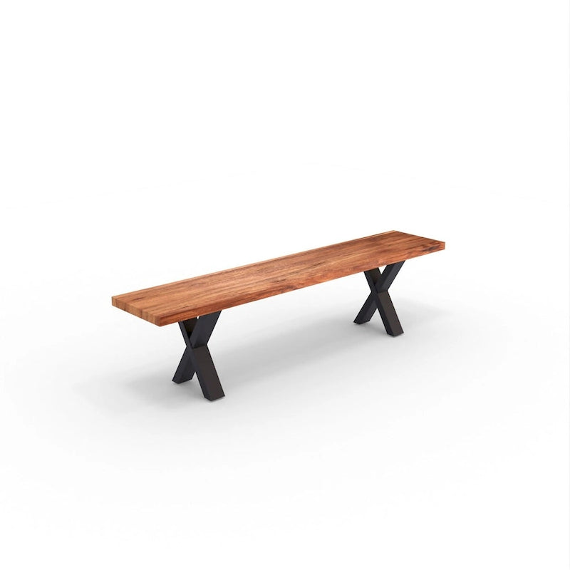 Bank aus naturbelassenem Holz