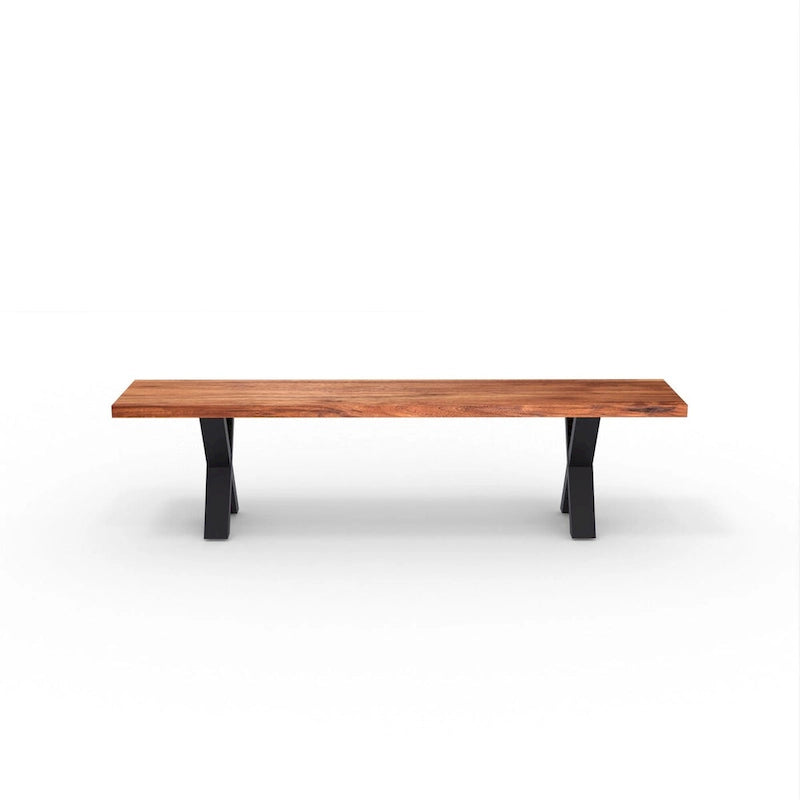 Bank aus naturbelassenem Holz