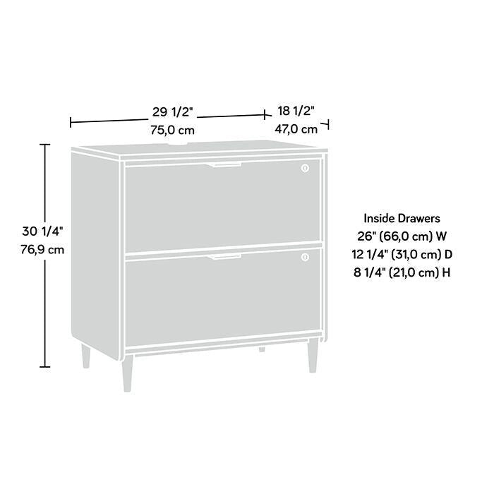 Seitlicher Aktenschrank