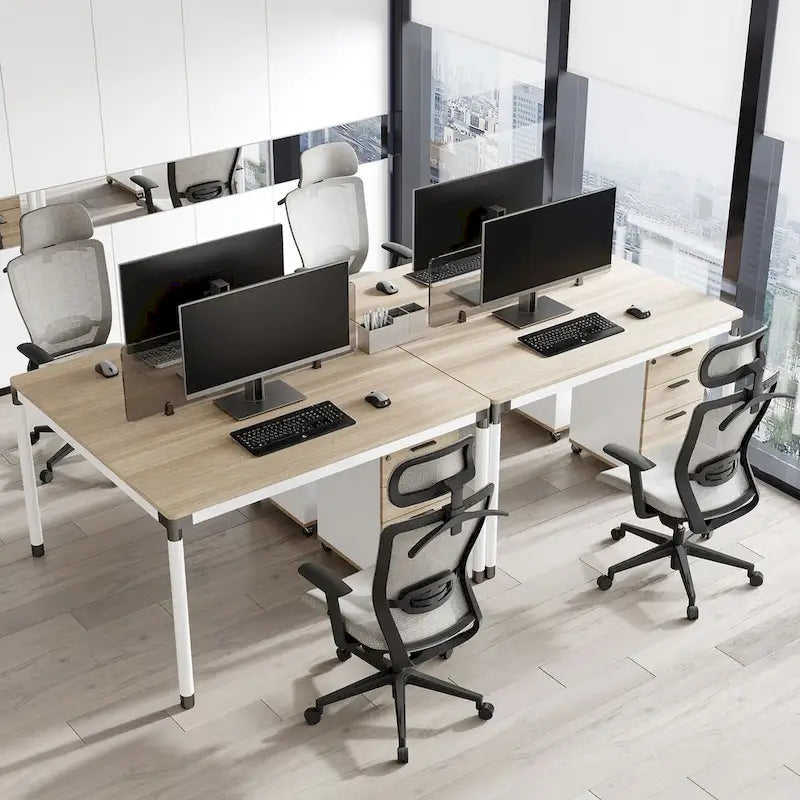 Ergonomischer Bürostuhl mit 360°-Drehfunktion, höhenverstellbarem Netzbezug, verstellbarer Kopfstütze, Lendenstütze und Armlehnen