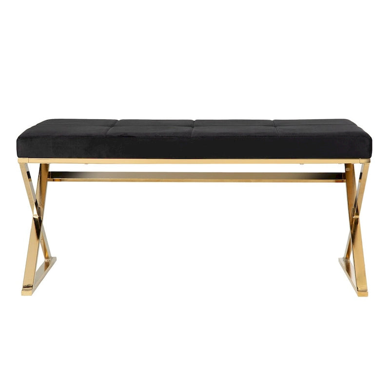 Velvet Entryway Bench