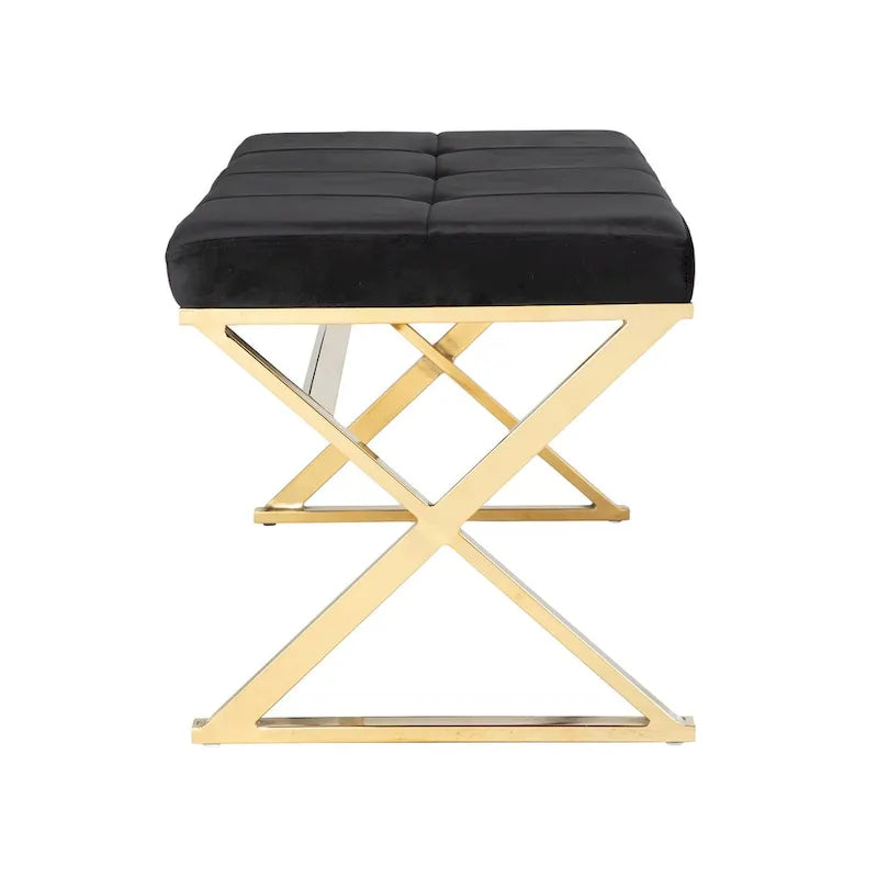 Velvet Entryway Bench