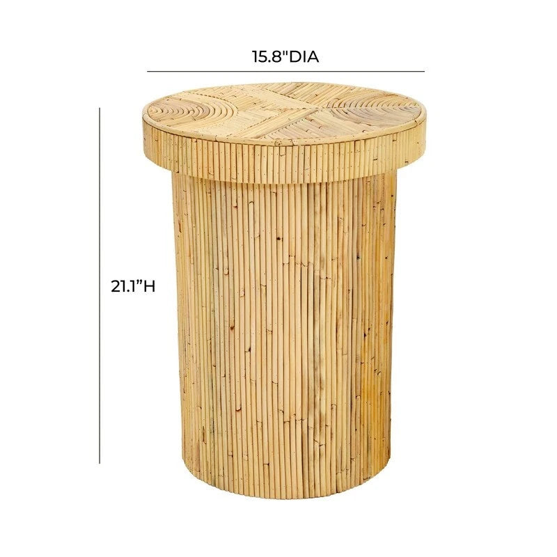 Beistelltisch aus Rattan